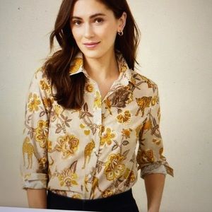 J McLaughlin Lois shirt in Tigris Blossom sz M